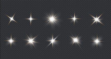 bright, luminous light effect. It is also called solar flare,glow effect,starbursts with flickering glare,beautiful, flickering glare light effect.Star white vector. PNG