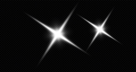 bright, luminous light effect. It is also called solar flare,glow effect,starbursts with flickering glare,beautiful, flickering glare light effect.Star white vector. PNG