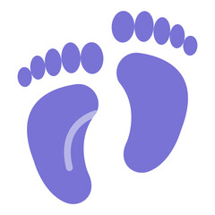 Footprints Vector Design Icon Style