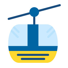 Cable Car Tracks Vector Design Icon Style