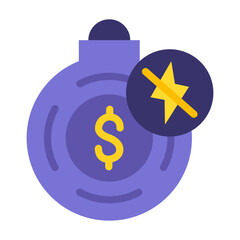 Charge-Off Vector Design Icon Style