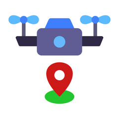 Drone Navigation Vector Design Icon Style