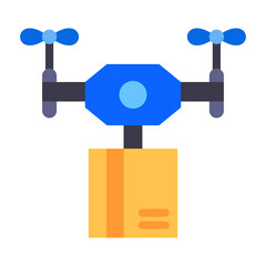 Drone Delivery Vector Design Icon Style