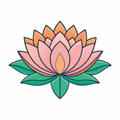 lotus flower vector illustration