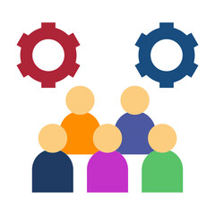 Public Management Vector Design Icon Style