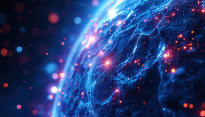 Obraz premium Cosmic Nebula: Celestial Dance of Light and Energy