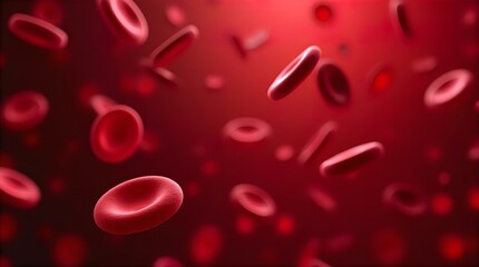 Healthy Human Red Blood Cells Erythrocytes Microscopic Blood Flow Image