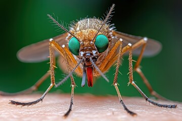 Fototapeta premium Close-up Mosquito Banner