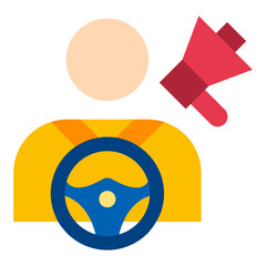 Driver Awareness Vector Design Icon Style