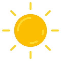 Sun Vector Design Icon Style