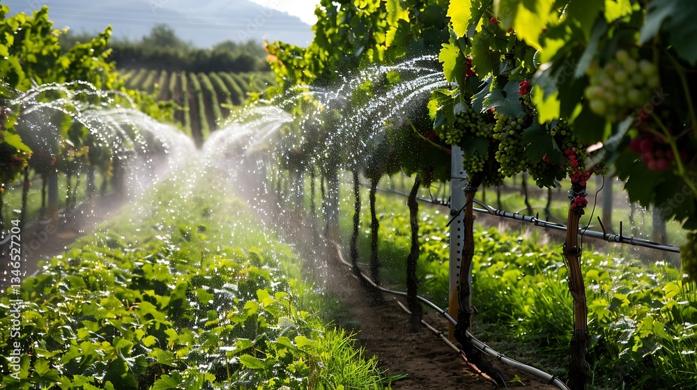 Poster automated irrigation scheduling system based on weather forecasts in a grape vineyard