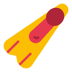 Snorkeling fins Vector Design Icon Style
