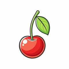vector illustration of cherry