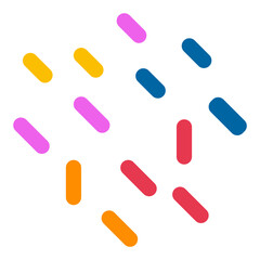 Sprinkles Vector Design Icon Style