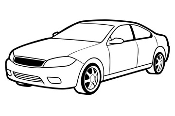 dyno dash car line art silhouette vector illustration