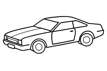 dyno dash car line art silhouette vector illustration