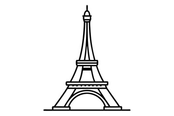 tower line art silhouette vector illustration