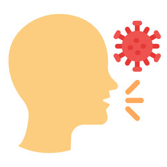 Cough Vector Design Icon Style