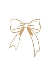 Yellow Ribbon Bow Gift icon symbol decoration elegant symbol