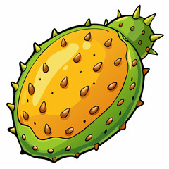 illustration of a prickly pear fruit