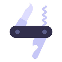 Camping Knife Vector Design Icon Style