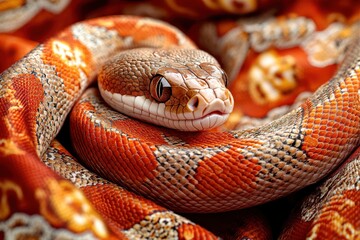 Fototapeta premium Close-up Snake Banner