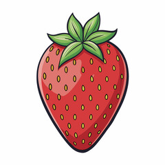 Obraz premium vector illustration of a strawberry
