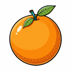 vector illustration of tangerine