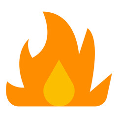 Flame Vector Design Icon Style