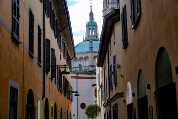 Busto Arsizio, Varese, Italy: historic buildings along via Sant Antonio
