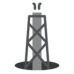Refinery Tower Vector Design Icon Style