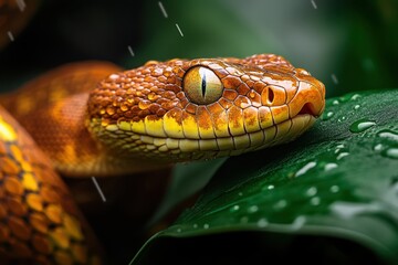 Fototapeta premium Close-up Snake Banner