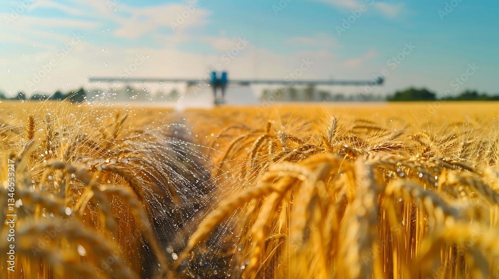 Poster remote monitoring of irrigation system performance through satellite data in a large wheat field