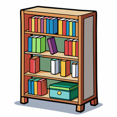bookshelf with books
