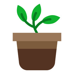 Office Plant Vector Design Icon Style