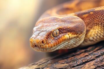 Obraz premium Close-up Snake Banner