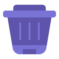 Trash Can Vector Design Icon Style