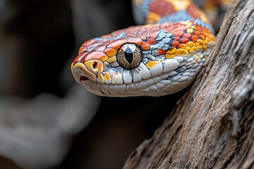 Fototapeta premium Close-up Snake Banner