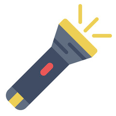 Flashlight Vector Design Icon Style
