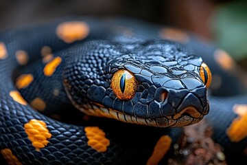 Fototapeta premium Close-up Snake Banner