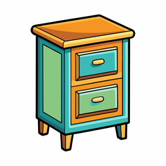nightstand furniture icon