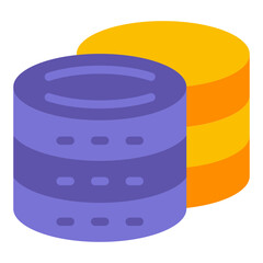 Database Vector Design Icon Style