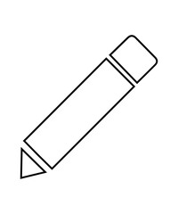 Pencil icon with thin outline