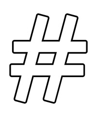 Fototapeta premium Hashtag icon