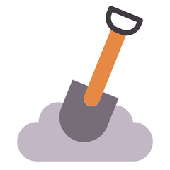 Shovel Vector Design Icon Style