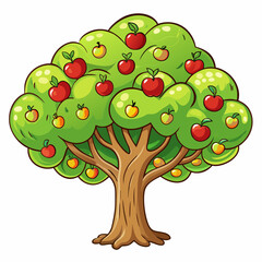 tree with apples
