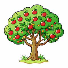 tree with apples