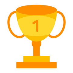 Trophy Cup Vector Design Icon Style