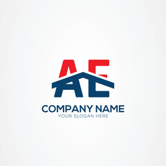 AE or EA Creative Modern Letters Logo Design Element