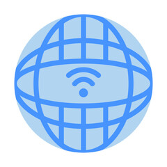 Internet Globe Vector Design Icon Style
